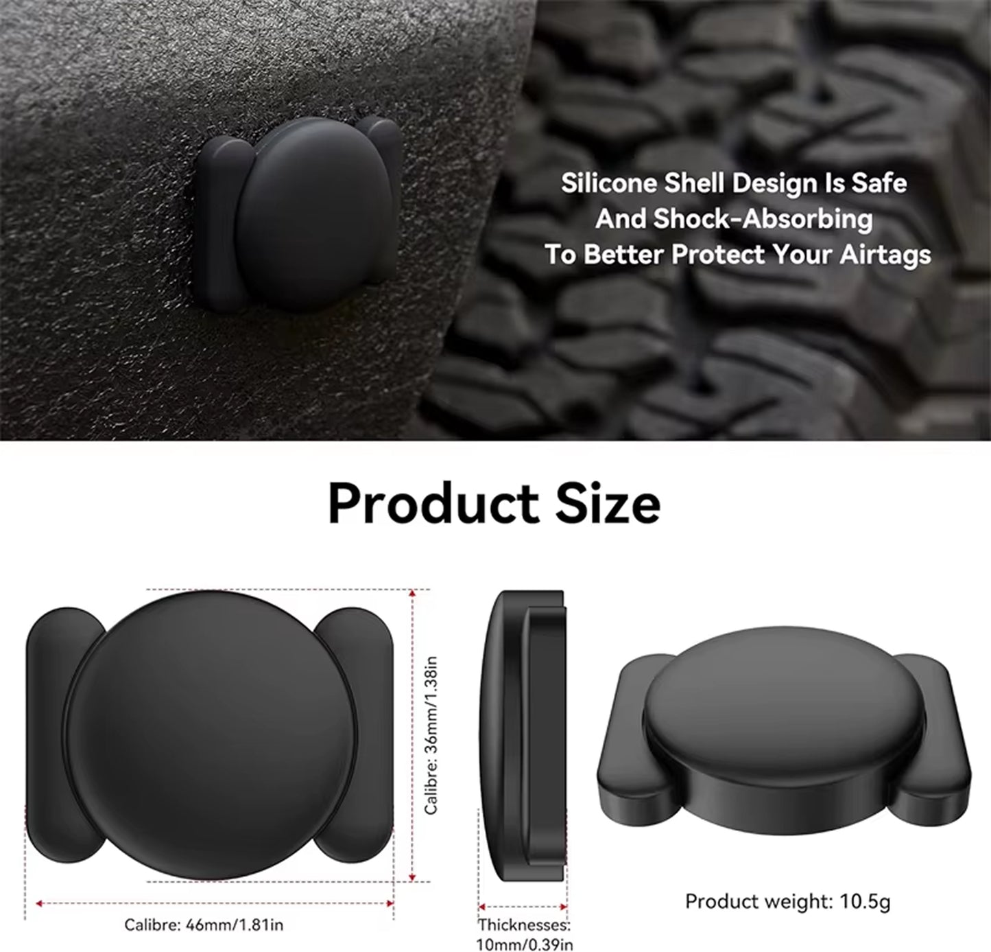 Magnetisk GPS-tracker-etui